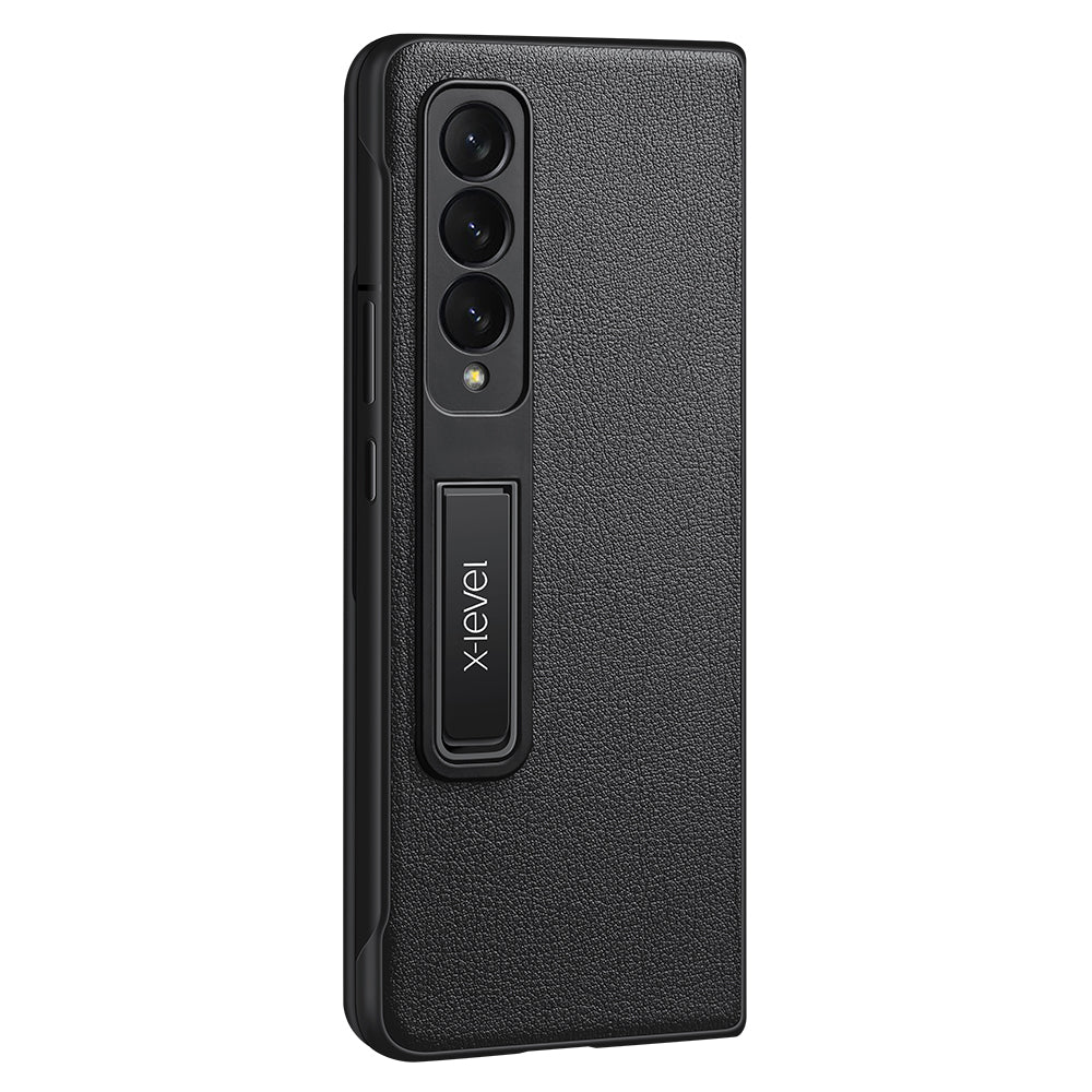 X-LEVEL til Samsung Galaxy Z Fold4 5G Magnetisk Kickstand Foldetelefonetui PU-læderbelagt pc-cover X-LEVEL til Samsung Galaxy Z Fold4 5G Magnetisk Kickstand Foldetelefonetui PU-læderbelagt pc-cover